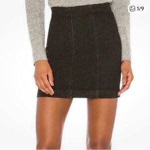 Free People High-Waist Mini Skirt - Women's Classic Denim Style